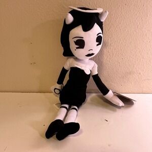 Bendy Alice Angel Plush Black‎ White 10" Official Joey Drew Studios Toy